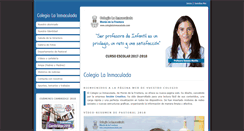 Desktop Screenshot of colegiolainmaculada.com