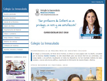 Tablet Screenshot of colegiolainmaculada.com